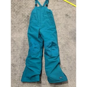 Lands End Teal Snow Bib Overalls Winter snow Pants Size 14